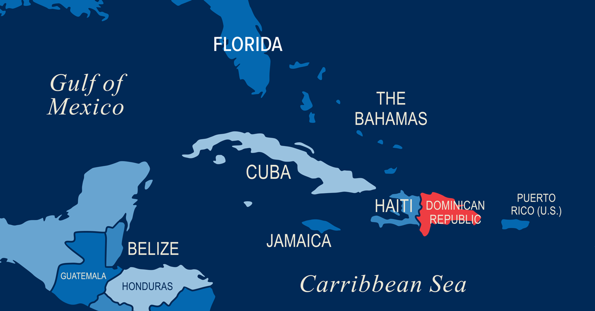 World Map Dominican